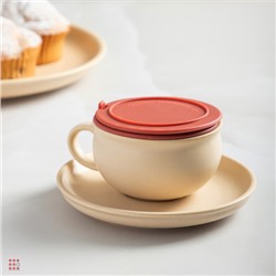Ситечко для кружки с крышкой, 9,4х5см, силикон
