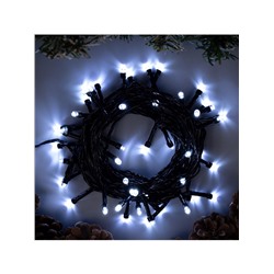 Гирлянда «Нить» 5 м, IP20, тёмная нить, 50 LED, 8 режимов, 220 В, свечение белое