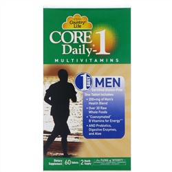 Country Life, Мультивитамины Core Daily-1, для мужчин, 60 таблеток