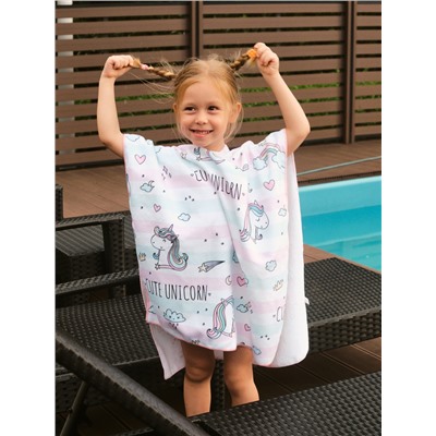 Полотенце - пончо детское LoveLife «Единороги», 60×120 см