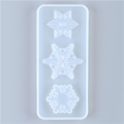 Молд силикон «Снежинка» 3 в1 от 2.4 до 3 см