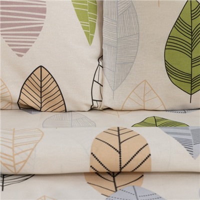 Постельное бельё 2-спальное «Этель» Foliage, бязь