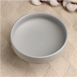 Декоративное кашпо - подставка «Кристофер», 13×13×8 см, керамическое, для кензана, серое