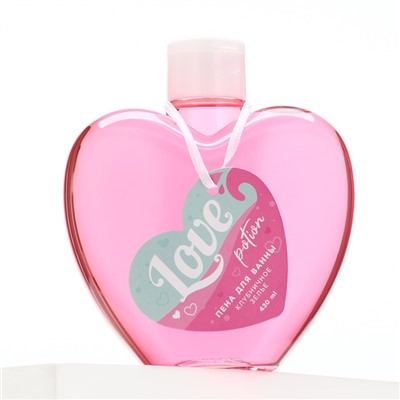 Пена для ванны Love potion, 430 мл, аромат клубничного зелья, Чистое счастье