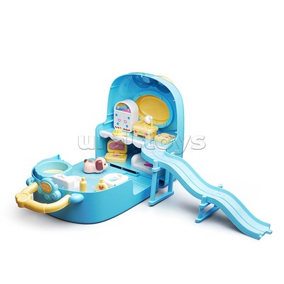 Игровой набор "Домик с животными" с аксессуарами, на батарейках, в коробке