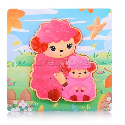 Пазл-вкладыш "Мама и малыш"