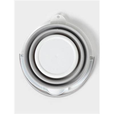 Ведро складное «Флекс», 10 л, 32×34×26 см, смоки