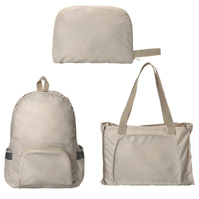 Сумка дорожная 37X15X45 см / IU-18 /уп 300/складной, дорожный рюкзак (Персиковый)