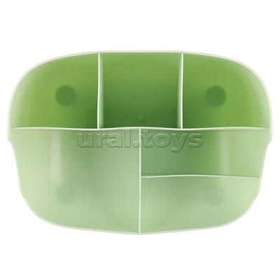 Органайзер для пишущих принадлежностей настольный "Cluster" 18,8x14x10,1 см, с разделителями, цвет мятный, в термоусадочной пленке