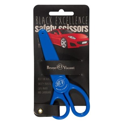 Ножницы детские 137 мм "SAFECUT" с защитным чехлом 60-0028 Bruno Visconti