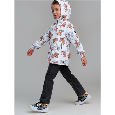 Куртка текстильная с полиуретановым покрытием для девочек (ветровка)