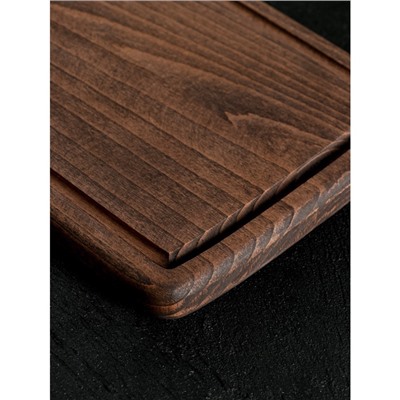 Набор деревянных разделочных досок на подставке Wild Kitchen, 37.5×17.5×2 см и 32×15 см, бук темный