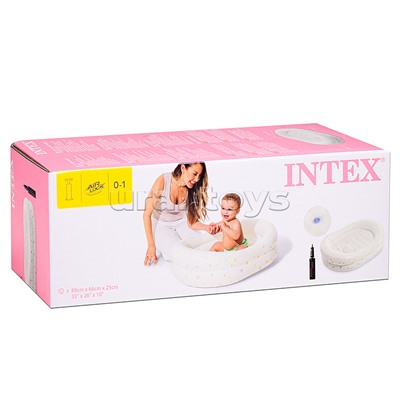 Детская ванночка «Звездочка», 89 см x 66 см x 25 см, ручн.насос, 48523NP INTEX