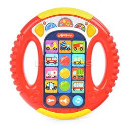 Музыкальный руль "Весёлые машинки" (красный)