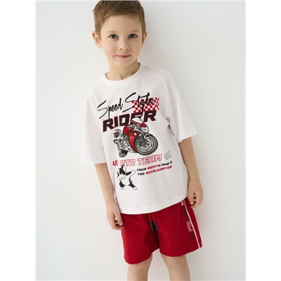 Комплект трикотажный для мальчиков: фуфайка (футболка), шорты