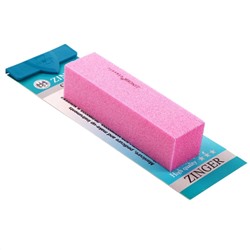 Zinger Бафик для шлифовки ногтей 4-х сторонний / Classic EK-108, 120 грит, розовый 3059
