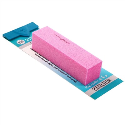 Zinger Бафик для шлифовки ногтей 4-х сторонний / Classic EK-108, 120 грит, розовый 3059