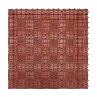Универсальное покрытие для садовых дорожек ERFOLG H&G, 33×33 см, набор 9 шт., цвет терракот