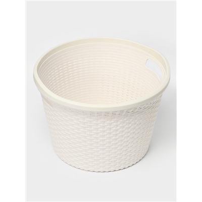 УЦЕНКА Корзина для белья б/крышки 32л 45х45х30см "Артлайн" круг, цвет МИКС
