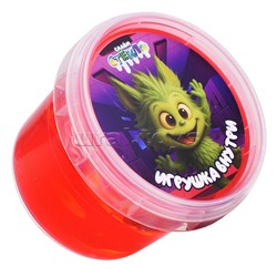Слайм "Стекло" 90 гр Красный с игрушкой