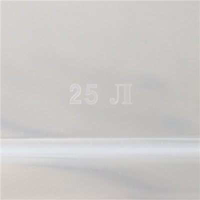 Контейнер для хранения с крышкой, 25 л, 41×29.5×31.2 см, пластик, прозрачный