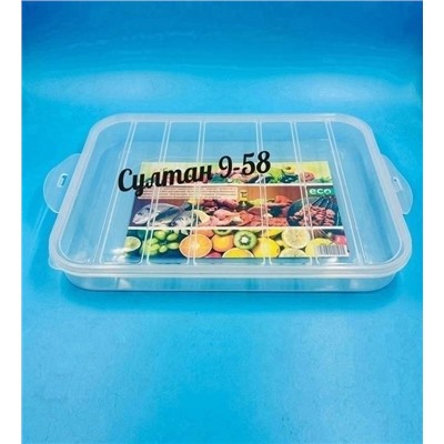 Контейнер для хранения и заморозки продуктов/Размер 35,5*26*4 см