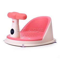 Детский стульчик - сиденье с термометром (розовый)