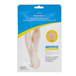 Jigott Отшелушивающие пилинг-носочки с осветляющим эффектом / Vita Solution 12 Brightening Foot Peeling Pack, 30 мл KRISTALLER, 1110257