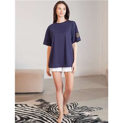 Футболка оверсайз с принтом из премиального 100% хлопка