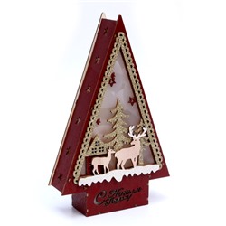 Декор с подсветкой «С новым годом», 14×4×22.5 см