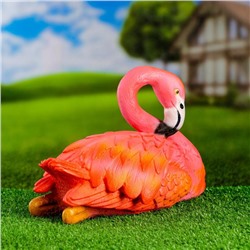 Садовая фигура из полистоуна «Фламинго» 16×19×30 см