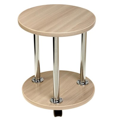 Полка для цветов «Персона – 5», на колёсиках, 320×320×400 мм, цвет ясень шимо светлый