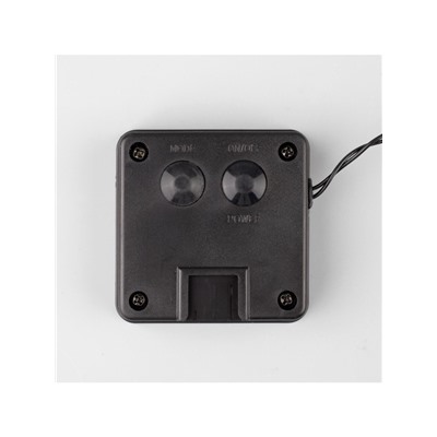 Гирлянда «Нить», 4.5 м, уличная, с насадками «Роза», IP44, 30 LED, 2 режима, солнечная батарея, тёмная нить, свечение красное