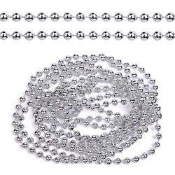 Бусы новогодние серебро (2,7м)