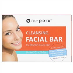 Nu-Pore, Cleansing Facial Bar for Blemish-Prone Skin, 3.5 oz (100 g)