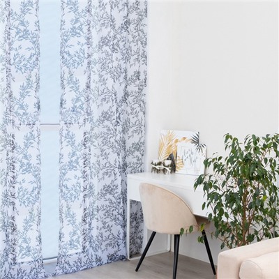 Тюль Этель «Шум листвы, на шторной ленте 280×270 см, 70 г/м², 100% п/э