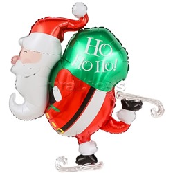 Шар (35''/89 см) Фигура, Дед Мороз с подарками, 1 шт. в уп.