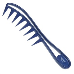 Dewal Beauty Гребень для волос с ручкой DBS-6841, синий, 20 см 8687