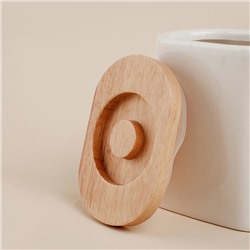 Банка для сыпучих продуктов SL Home «Тренто», 620 мл, 7.7×12.5 см, фарфор, белая