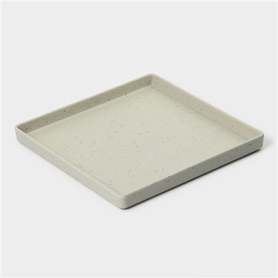 Блюдо сервировочное «Мрамор», 24.5×2.5 см, серое