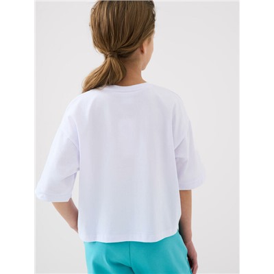 Фуфайка трикотажная для девочек (футболка)