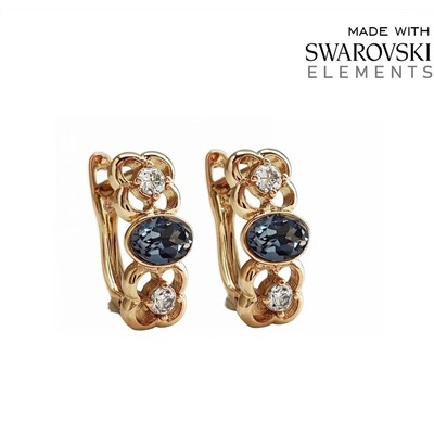 Серьги с кристаллами Swarovski