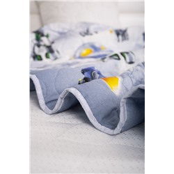 Покрывало детское стеганое бязь 1,5 сп хлопок 100% Город роботов