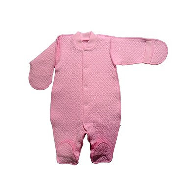 Комбинезон на кнопках, ручки-варежки, швы наружу (ИОК415)