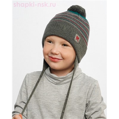 21906 B-W Шапка для мальчика (46-54)