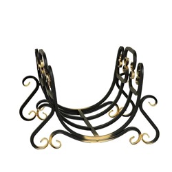 Дровница «Винтаж», 60×50×40 см, сталь, кованая, чёрная