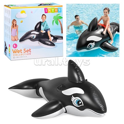 Игрушка для плавания «Касатка», 188 х 122 см, от 3 лет, 58561NP INTEX не товарный вид,нарушена упако