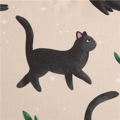 Постельное бельё 1.5-спальное «Этель» Little cat, бязь