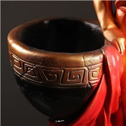 Фигура с кашпо «Девушка Дана», 23×31×81 см, гипс, цвет бронзовый, красный