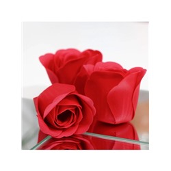 Мыльные розочки, красные, набор 3 шт.